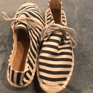 J Crew espadrille sneakers.